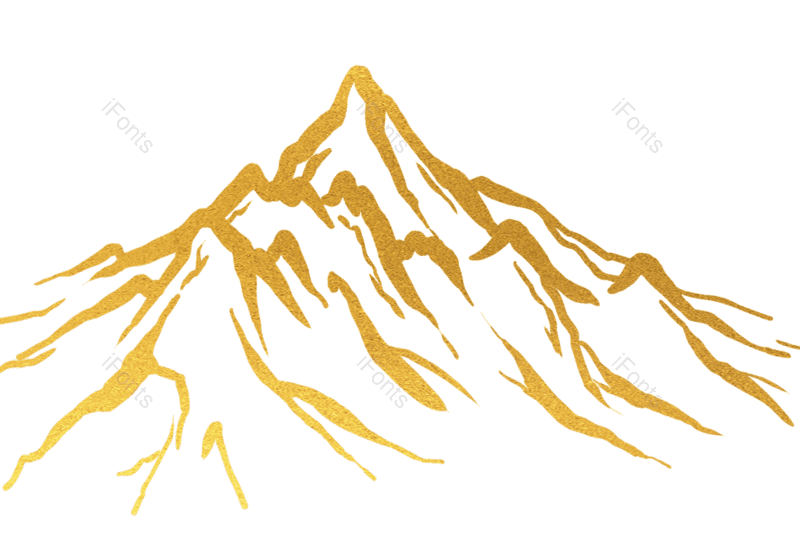 线条图片,山脉元素,山峰PNG,免抠素材